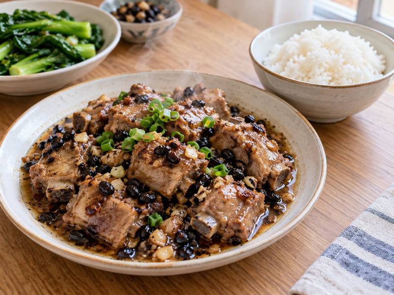 Illustration of Garlic black bean steamed ribs